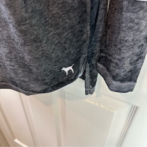 PINK Victoria’s Secret Spell Out Burnout Oversized V Neck Tee Shirt Size XS - Picture 4 of 5